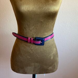 LAUREN RALPH LAUREN Pink and Blue Women's Belt